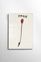 Wallity Cuadro Decorativo Banksy 45 x 65 cm en Vidrio Templado